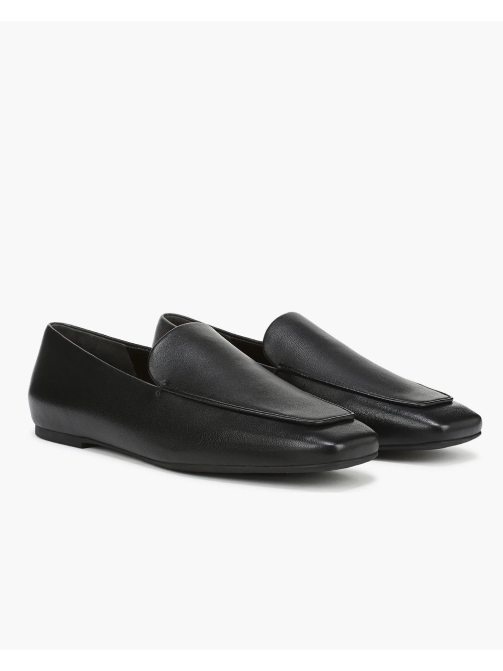 New Vince Clover Loafer In Black Leather Sz 8